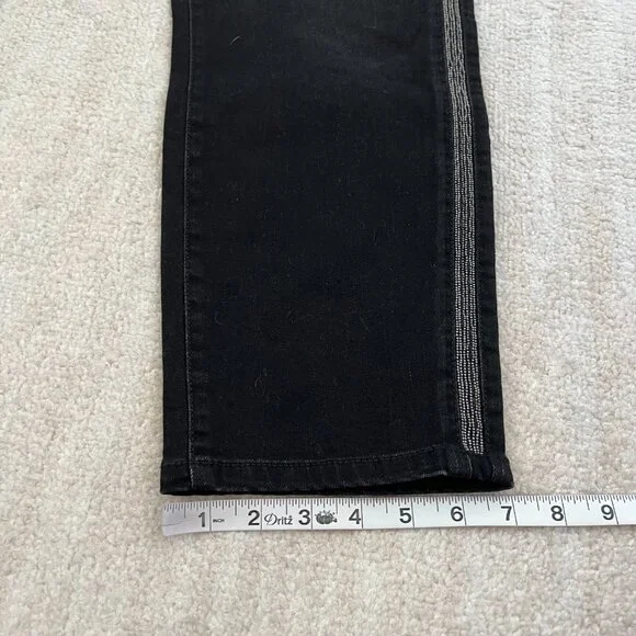 NWT Ava & Viv Super Stretch Jeggings Skinny Jeans 20W Black Boho - Picture 6 of 11